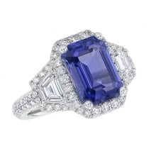 Afbeelding in Gallery-weergave laden, echte round diamant 4.50karaat ring bovenaanzicht
