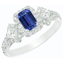 Afbeelding in Gallery-weergave laden, echte round diamant 3.50karaat ring zijaanzicht
