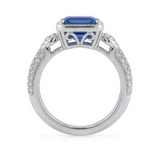 Afbeelding in Gallery-weergave laden, echte round diamant 4karaat ring bovenaanzicht
