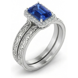 Echte Saffier Ring 2.50 Karaat