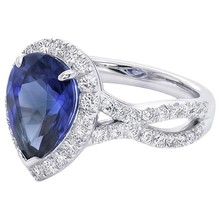 Afbeelding in Gallery-weergave laden, Natuurlijke Saffier Ring 6.50ct - Witgoud 14K
