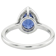 Afbeelding in Gallery-weergave laden, echte round diamant 4karaat ring zijaanzicht
