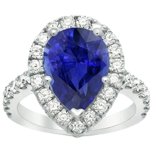 Afbeelding in Gallery-weergave laden, echte round diamant 6karaat ring bovenaanzicht
