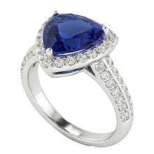Afbeelding in Gallery-weergave laden, echte round diamant 3karaat ring zijaanzicht

