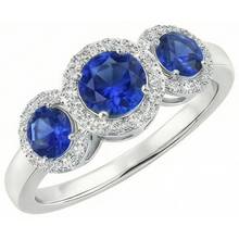 Afbeelding in Gallery-weergave laden, echte round diamant 4.50karaat ring bovenaanzicht
