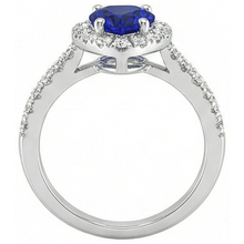 Afbeelding in Gallery-weergave laden, echte round diamant 3.50karaat ring profielweergave
