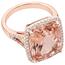 Afbeelding in Gallery-weergave laden, echte round morganiet 13.90karaat ring close-up detail
