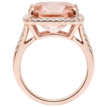 Afbeelding in Gallery-weergave laden, echte round morganiet 13.90karaat ring op wit
