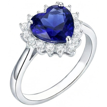 Afbeelding in Gallery-weergave laden, Halo natuurlijke blauwe saffier ring ster stijl Natuurlijke echte diamant ( niet in het laboratorium gekweekt )en 2,50 karaat
