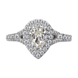 Natuurlijke Diamanten Ring 6ct - Witgoud 14K