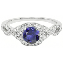 Afbeelding in Gallery-weergave laden, echte round diamant 2.50karaat ring zijaanzicht
