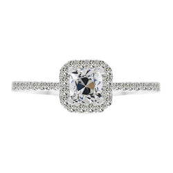 Designer Verjaardagsring Diamant Halo Zetting Ring – 2 karaat 14