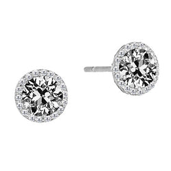 Oorhangers 14 Karaat Witgoud met Diamant – 1 karaat