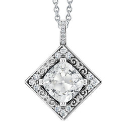Briljant Diamant Hanger 5 karaat – 14 Karaat Witgoud