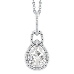 Hanger 14K Witgoud met Diamant – 3,50 karaat