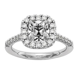 Natuurlijke Diamanten Ring 2.45ct - Witgoud 14K