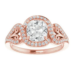 Natuurlijke Diamanten Ring 8.25ct - Roségoud 14K