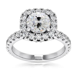 Natuurlijke Diamanten Ring 6ct - Witgoud 14K