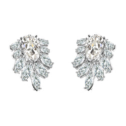 14K Witgoud Fijne Diamant Oorstekers – 1,50-karaat Old Mine