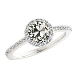 Briljant Halo Verlovingsring – Verjaardagsring 1,50 karaat 14K