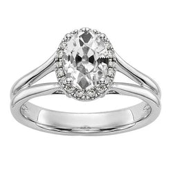Natuurlijke Diamanten Ring 4ct - Witgoud 14K