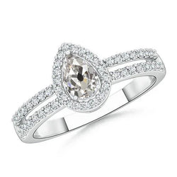 Natuurlijke Diamanten Ring 3ct - Witgoud 14K