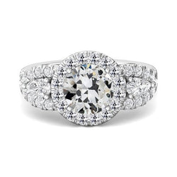 Natuurlijke Diamanten Ring 7ct - Witgoud 14K