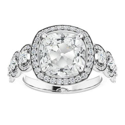 Natuurlijke Diamanten Ring 11.75ct - Witgoud 14K