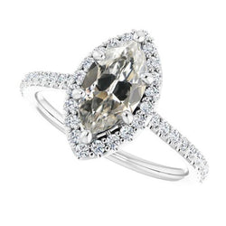 Natuurlijke Diamanten Ring 7.25ct - Witgoud 14K