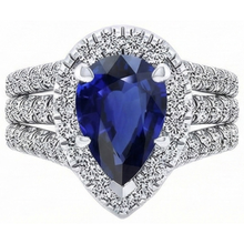 Afbeelding in Gallery-weergave laden, echte round diamant 5karaat ring close-up detail
