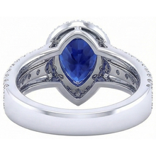Afbeelding in Gallery-weergave laden, echte round diamant 5karaat ring drie kwart
