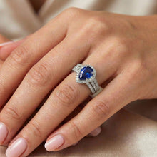 Afbeelding in Gallery-weergave laden, echte round diamant 5karaat ring lifestyle foto
