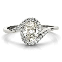 Natuurlijke Diamanten Ring 4ct - Witgoud 14K