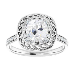 Natuurlijke Diamanten Ring 4.50ct - Witgoud 14K