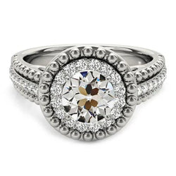 Natuurlijke Diamanten Ring 4.50ct - Witgoud 14K