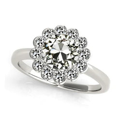 Natuurlijke Diamanten Ring 3.50ct - Witgoud 14K