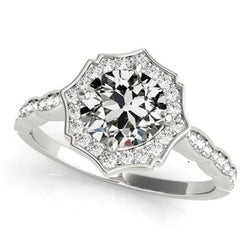 Natuurlijke Diamanten Ring 4.50ct - Witgoud 14K