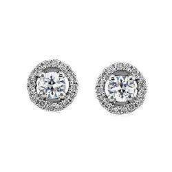 Diamant Oorstekers – Antiek Cushion 1 karaat 14K Witgoud