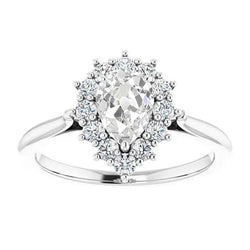 Natuurlijke Diamanten Ring 4ct - Witgoud 14K