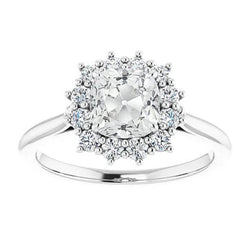 Natuurlijke Diamanten Ring 7ct - Witgoud 14K