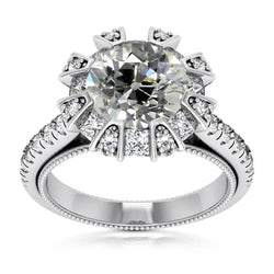 Natuurlijke Diamanten Ring 7.50ct - Witgoud 14K