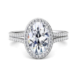 8ct Royal Natuurlijke uit de aarde gewonnen Diamanten Verlovingsring