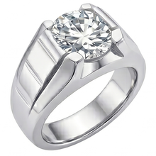 Afbeelding in Gallery-weergave laden, Handgemaakte Fijne Diamant Heren Ring 2 karaat door HarryChadEnt
