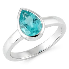 Afbeelding in Gallery-weergave laden, Handgemaakte Neon Paraiba Gekleurde Steen Ring 1,25 karaat
