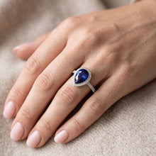 Afbeelding in Gallery-weergave laden, Handgemaakte Royal Blue Saffier Sieraadsteen Ring 3,50 karaat

