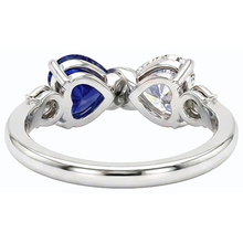 Afbeelding in Gallery-weergave laden, echte heart diamant 1.50karaat ring op wit

