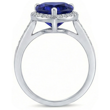 Afbeelding in Gallery-weergave laden, echte round diamant 4karaat ring op wit
