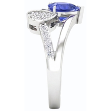Afbeelding in Gallery-weergave laden, echte round diamant 2.50karaat ring profielweergave
