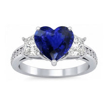Afbeelding in Gallery-weergave laden, echte round diamant 4.50karaat ring close-up detail
