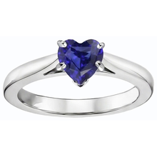 Afbeelding in Gallery-weergave laden, echte heart diamant 1karaat ring zijaanzicht
